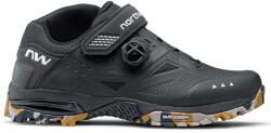 Northwave Enduro Mid 2 - pantofi pentru ciclism MTB All Terrain Mountain - negru camuflaj gri galben (80223011-60)