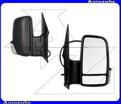 VW CRAFTER 1 2006.10-2016.10 /2E/ Visszapillantó tükör jobb "2010.11. -től/RÖVID-KAROS" elektromos, fűthető tükörlappal, fekete borítással, irányjelzővel (lengő csatlakozós) 321-0111