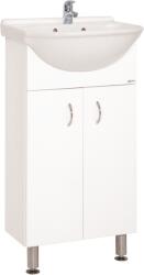 Keramia Fürdőszobaszekrény mosdóval Keramia Pro 43x85x34, 5 cm fehér lesk PRO45DV (PRO45DV)
