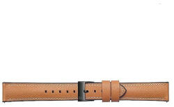 Samsung Galaxy Watch (42mm) SM-R810 / R815, valódi bőr pótszíj, levarrt szé, Samsung Braloba Traveller, barna, gyári