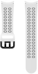 Samsung Galaxy Watch 4 (44mm) / Watch 4 Classic (46mm) SM-R870 / R890, szilikon pótszíj, M / L méret, állítható, izzadtságátló, légáteresztő, sport, fehér, gyári