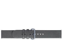 Samsung Galaxy Watch Active 2 (44mm) SM-R820, valódi bőr pótszíj, állítható, világosszürke, gyári - tok-shop