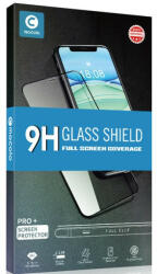 Huawei P50 / P50E, Kijelzővédő fólia, ütésálló fólia (az íves részre is! ), Tempered Glass (edzett üveg), Full Glue, Mocolo, fekete