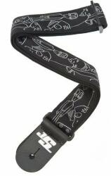 D'Addario 50JS05 Joe Satriani Textil gitár heveder Silver Sketches (50JS05)