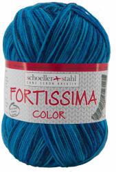 Scholler Fir textil Scholler Fortissima Sosete 4 culori 2451 pentru tricotat si crosetat, 75% lana, Lagună, 424 m (90028-2451) - cusutsibrodat
