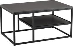 Mobikon Masuta de cafea din mdf gri si picioare metal negru Barmio 90x60x45 cm (0000290404) Masa de cafea