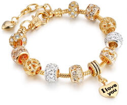 OLBO Bratara Crystal Pendant Love You Gold (220701053)