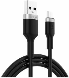 GOLF Cablu USB micro USB FAST CHARGE Metal Braided Golf GC-71m NEGRU