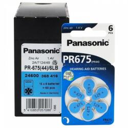 Panasonic Baterii Panasonic 675 PR44 PR675 Zinc-Aer 1, 4V Pentru Aparate Auditive Set 60 Baterii