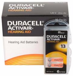 Duracell Baterii Duracell 13 PR48 DA13 Zinc-Aer 1, 45V Pentru Aparate Auditive Set 60 Baterii