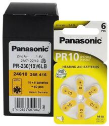 Panasonic Baterii Panasonic 10 PR70 PR10 Zinc-Aer 1, 4V Pentru Aparate Auditive Set 60 Baterii Baterii de unica folosinta
