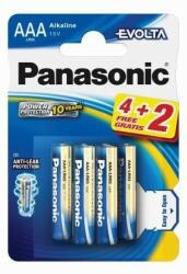 Panasonic Baterie Panasonic Evolta AAA R3 1, 5V alcalina LR03EGE/6BP set 6 buc Baterii de unica folosinta