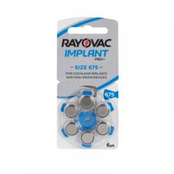 Rayovac Baterii Rayovac Implant Pro + 675 PR44 Zinc-Aer 1, 45V Pentru Aparate Auditive Set 60 Baterii