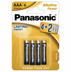 Panasonic Baterie Panasonic Alkaline Power AAA R3 1, 5V alcalina LR03APB/6BP set 6 buc Baterii de unica folosinta
