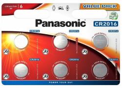 Panasonic Baterie Panasonic CR2016 3V litiu CR-2016L/6BP Value Pack set 6 buc Baterii de unica folosinta