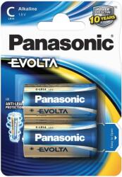 Panasonic Baterie Panasonic Evolta C R14 1, 5V alcalina LR14EGE/2BP set 2 buc