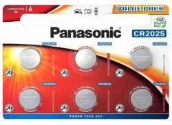 Panasonic Baterie Panasonic CR2025 3V litiu CR-2025L/6BP Value Pack set 6 buc Baterii de unica folosinta
