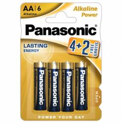 Panasonic Baterie Panasonic Alkaline Power AA R6 1, 5V alcalina LR06APB/6BP set 6 buc
