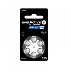 everActive Baterii EverActive Ultrasonic Implant HD 675 PR44 Zinc-Aer 1, 45V Pentru Aparate Auditive Set 6 Baterii