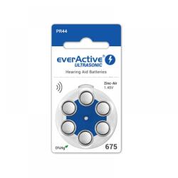 everActive Baterii EverActive Ultrasonic 675 PR44 Zinc-Aer 1, 45V Pentru Aparate Auditive Set 6 Baterii