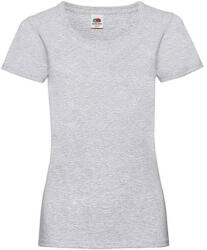 Fruit of the Loom Női póló Csapott ujjú Fruit of the Loom Valueweight T Lady-Fit - S (10), Heather szürke