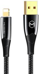Mcdodo Cablu de date Mcdodo Shark Series CA-8060, Lightning, 1.2 m, 3 A, LED indicator (Negru) (CA-8060)