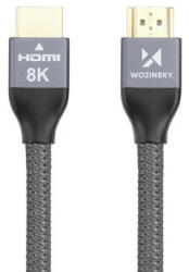 Wozinsky Cablu Wozinsky HDMI 2.1 8K 60 Hz 48 Gbps / 4K 120 Hz / 2K 144 Hz 1m argintiu (WHDMI-10)