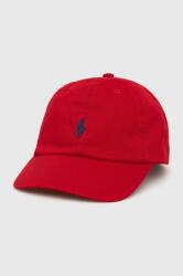 Ralph Lauren gyermek pamut sapka piros, sima - piros Univerzális méret - answear - 13 990 Ft
