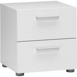 Mobikon Noptiera 2 sertare din mdf alb Pepe 40x40x43 cm (03008995)
