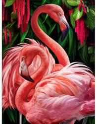  Flamingók a parton kreatív gyémánt kirakó készlet