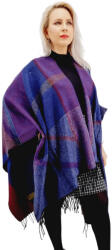 Ie Traditionala Poncho dama multicolor indigo