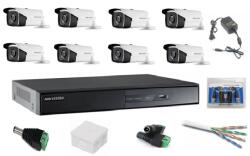 Hikvision Kit sistem supraveghere profesional Hikvision 8 camere video 2MP, IR 40m (201801014767) - rovision