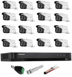 Hikvision Sistem Supraveghere profesional Hikvision 16 Camere 5MP Turbo HD IR 80m (201801014743) - rovision