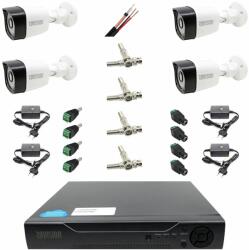 Rovision Sistem supraveghere complet 4 camere exterior full hd IR 40m oem Hikvision, DVR 4 canale, accesorii (201801014714) - rovision