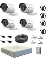 Hikvision Kit 4 Camere Supraveghere Full Hd Hikvision Complet (201801014715) - rovision