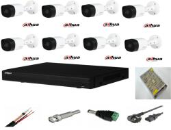 Dahua Sistem supraveghere video exterior 8 camere Dahua 2MP, DVR Dahua, accesorii incluse full (201903000117) - rovision