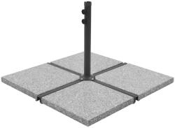 vidaXL Placă de greutate umbrelă, gri, 25 kg, granit, pătrat (45070) - vidaxl