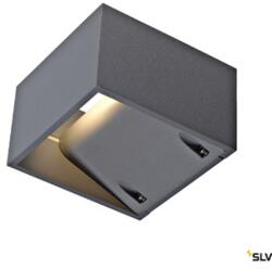 SLV LOGS lampa perete , pătrată, gri argint , 6W LED, alb cald (LI232104)