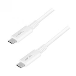 LogiLink Cablu USB 4 Gen3 Type C 8K60Hz/PD 100W T-T 0.8m Alb, Logilink CU0180 (CU0180)