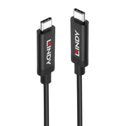 Lindy Cablu activ USB 3.1 Gen2 8K60Hz/4K120Hz 60W T-T 3m Negru, Lindy L43348 (L43348)