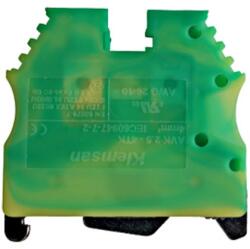 Schrack Clemă de împământare tip AVK 2, 5/4 T, galb/verde, 2, 5-4 mmp (IK622002)