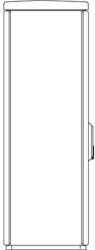 Schrack Cable management enclosure 1 door, F5, RAL7032, IP44 (IGKVL51341)