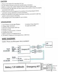 SLV LED Emergency Kit pt V-TAC Panel 29W - 45W (LIVT60303-)