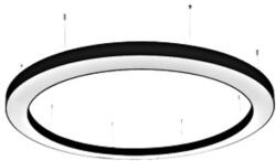 Schrack Pastrengo 3 Led-pl ø3000 Black 4000k (li67459-)
