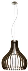 Schrack Pendant luminaire Tindori Ø500 60W dark brown IP20 (LI61722-)