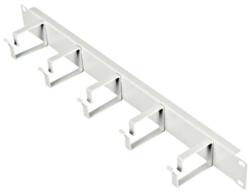 Schrack Organizator 19 1U, 5 inele metalice, RAL7035 (DTBC105R)