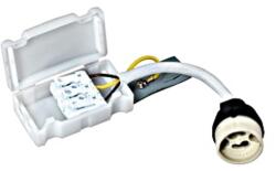 SLV GU10 Socket 230V with plug-in terminal and protective cap (LIMY68240-)