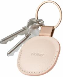 Orbitkey Bőr tartó az Airtag Orbitkey-hez kulcskarikával - Blush