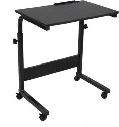 Mobikon Birou PC cu roti din metal negru Westa 60x40x90 cm (0000297295)