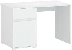 Mobikon Birou PC din mdf alb lucios Lindy 120x67x76 cm (0000303542)